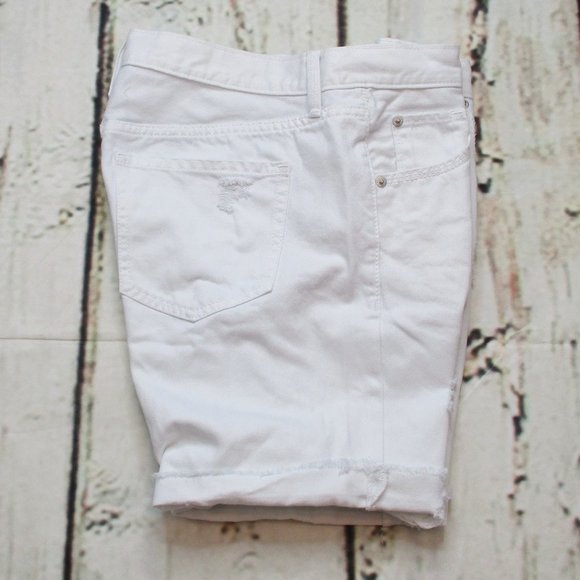 Mossimo Destroyed Boyfriend Bermuda Jean Shorts - Picture 3 of 5